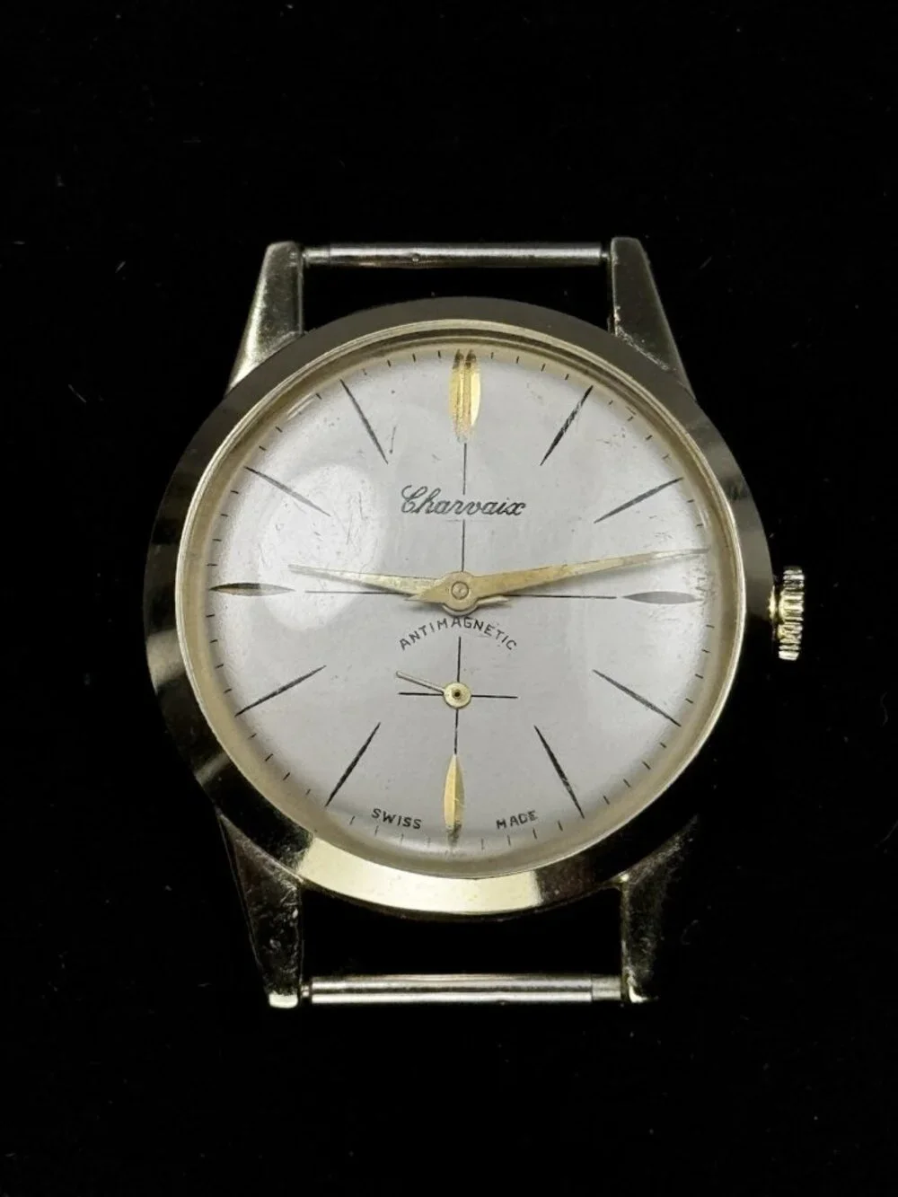 Charvaux Swiss Manual Wind Watch Small Seconds Antimagnetic Running